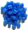 40 8x9mm Sapphire Marble Cube Beads